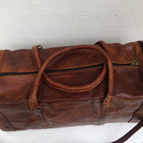 Vintage Leather Duffel Bag