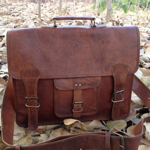 Satchel Leather Laptop Bag