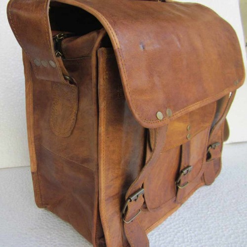 Old School Satchel Laptop Bag