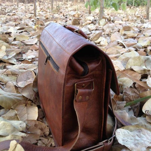 Vintage Goat Leather Satchel