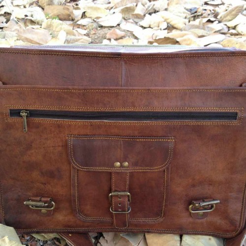 Vintage Goat Leather Satchel