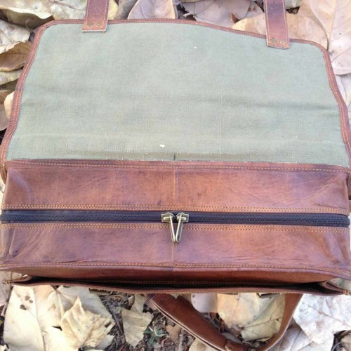 Vintage Goat Leather Satchel